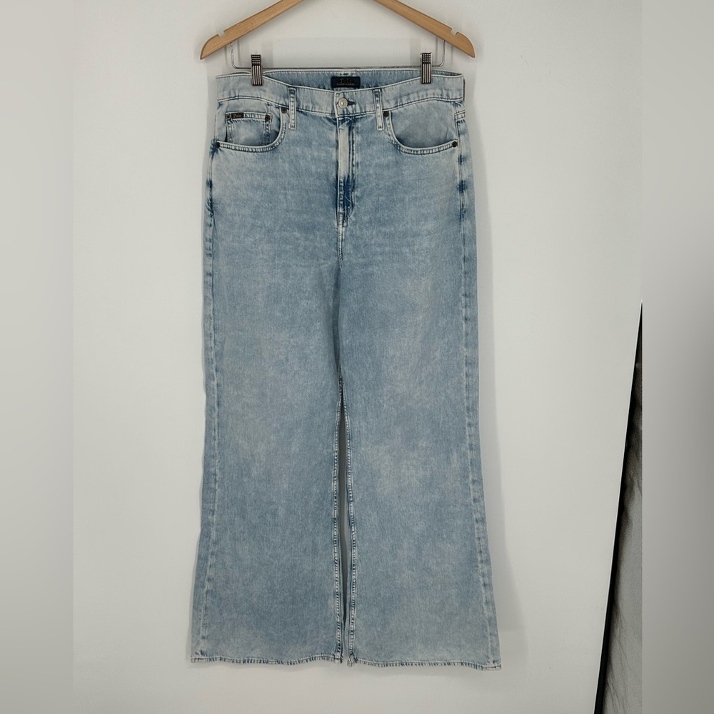 Polo Ralph Lauren Jeans Women’s 30 Blue Wide Leg Sage Wash High Rise New $248 Y1